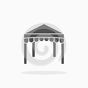 Canopy icon. Glyph or Solid  style