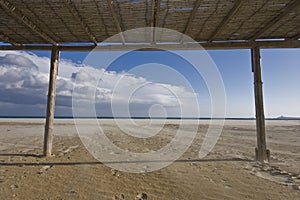 Canopy over beach