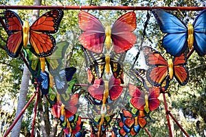Canopy of Silk Butterflies on display in Florida