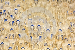 Canopy with stonework. Hall of the two Sisters. photo