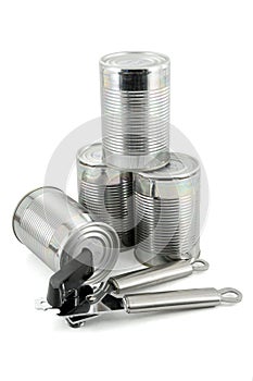 Cans and opener