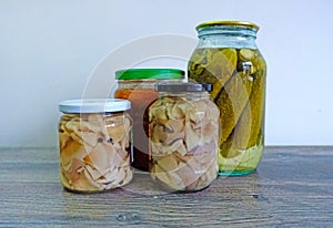 Cans for preserving mushrooms and pickled pickles