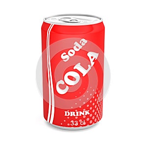 Cans of soda drink soft cola