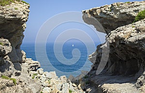 Cantabria, coastal landscape photo