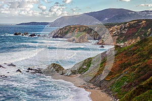 Cantabrian coast craggy photo