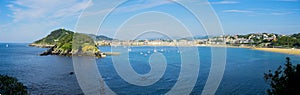 Cantabrian sea, beach and bay of La Concha