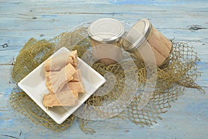 Cantabrian Sea Tuna, albacore tunned in olive oil photo