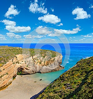 Cantabric coast summer landscape. photo