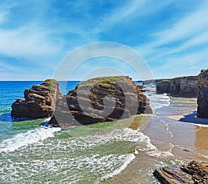 Cantabric coast summer landscape photo