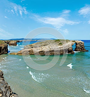 Cantabric coast summer landscape photo
