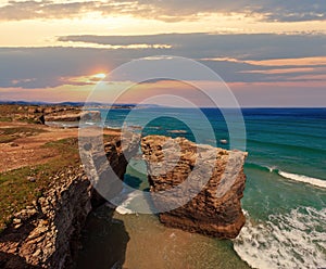 Cantabric coast summer landscape photo