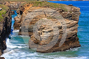 Cantabric coast summer landscape. photo