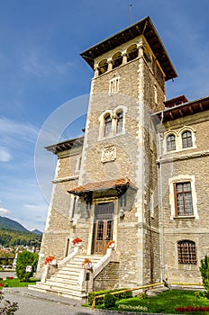 Cantacuzino Castle entracne in Romania