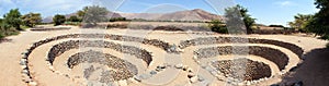 Cantalloc Aqueduct in Nazca, spiral or circle aqueducts