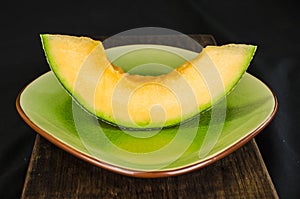 Cantaloup Slice on a plate