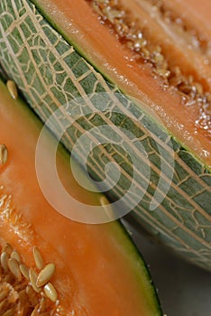 Cantaloupe Honeydew Melon slice