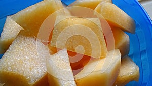 Cantaloupe melon fruit bowl