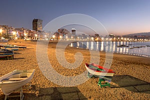 Canteras beach, Las Palmas de Gran Canaria, Spain photo