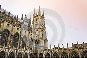 Canterbury Cathedral building and cloisters England