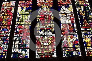 Canterbury Cathedral stained glass window