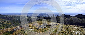 Canterbury Plains and Alps Panorama from Sugarloaf Reserve, Christchurch, NZ photo