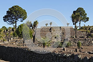 Cantona pyramids in puebla, mexico XIV photo