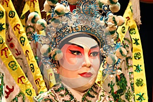 Cantonese opera dummy close-up.