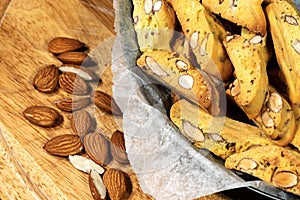 Cantucci Tuscany Italy - Typical dry biscuits with almonds