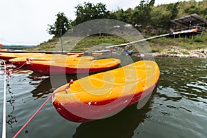 Canu Boat ready for advanture with lake