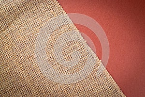 Canvas background. Linen Natural organic beige Backdrop. Woven Material brown texture