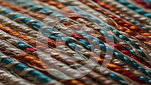 Canvas with Fine Threading and Stitching Details photo