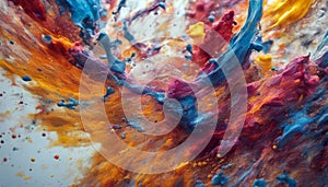 canvas synchonised paint grouping colorful Abstract painting splashes background splash oilpaint modern art space illustration photo
