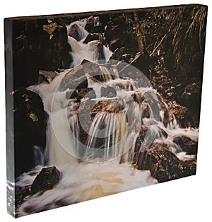 Canvas waterfall photo