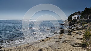 Canyelles Petites beach, Roses in costa Brava, Spain