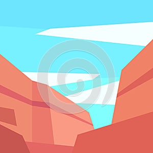 Low poly mesa canyon