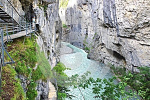 Canyon Aare Gorge. Switzerland