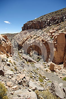 Canyon in Andes - Chile photo