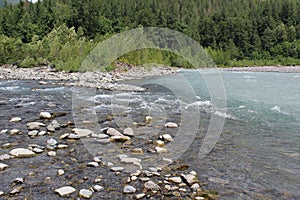 Canyon Creek joins Nooksack River, North Fork in the North Cascades