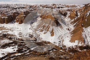 Canyon in deserts of Kazakhstan