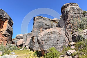 Canyon at Itas City, Torotoro National Park in Potosi, Bolivia photo