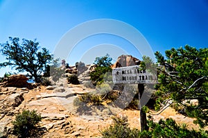 Canyon Land Mesa Arch National Park Utah sign