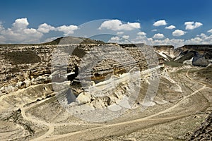 Canyon landscapes, Mangistau province, Kazakhstan