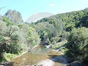 Canyon of mountain river Visochica photo