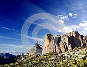 Canyon and mountains dreamscape