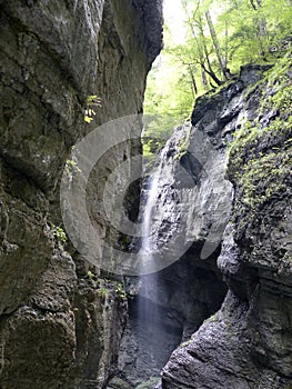 Canyon Partnachklamm in Bavaria, Germany