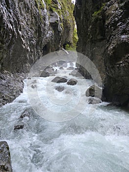 Canyon Partnachklamm in Bavaria, Germany