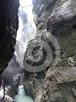 Canyon Partnachklamm in Bavaria, Germany