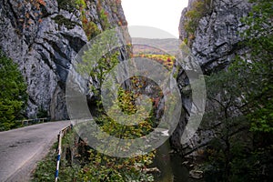 Canyon of river Jerma in southeastern Serbia between Vlaska and Greben planina