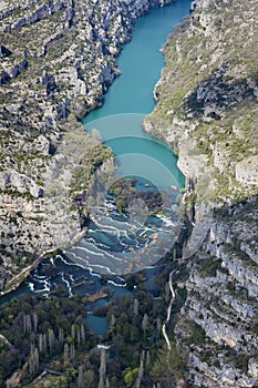 The canyon and RoÅ¡ki slap in Krka National Park