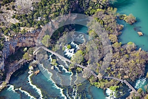 The canyon and RoÅ¡ki slap in Krka National Park